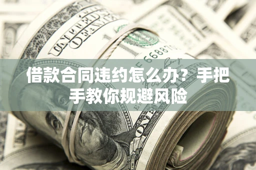 济南借款合同违约怎么办？手把手教你规避风险