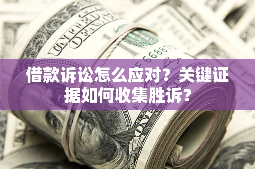 济南借款诉讼怎么应对？关键证据如何收集胜诉？